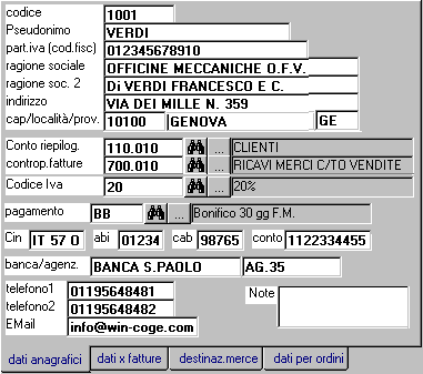gestionale WinCoge contabilit fatturazione tracciabilit